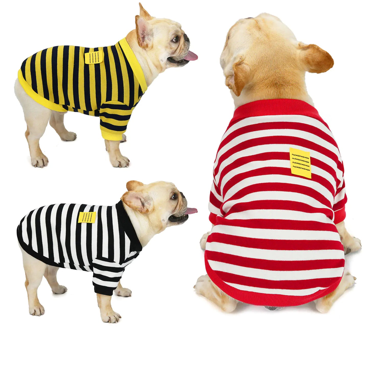 Striped Sweater for Dogs - 100% Cotton