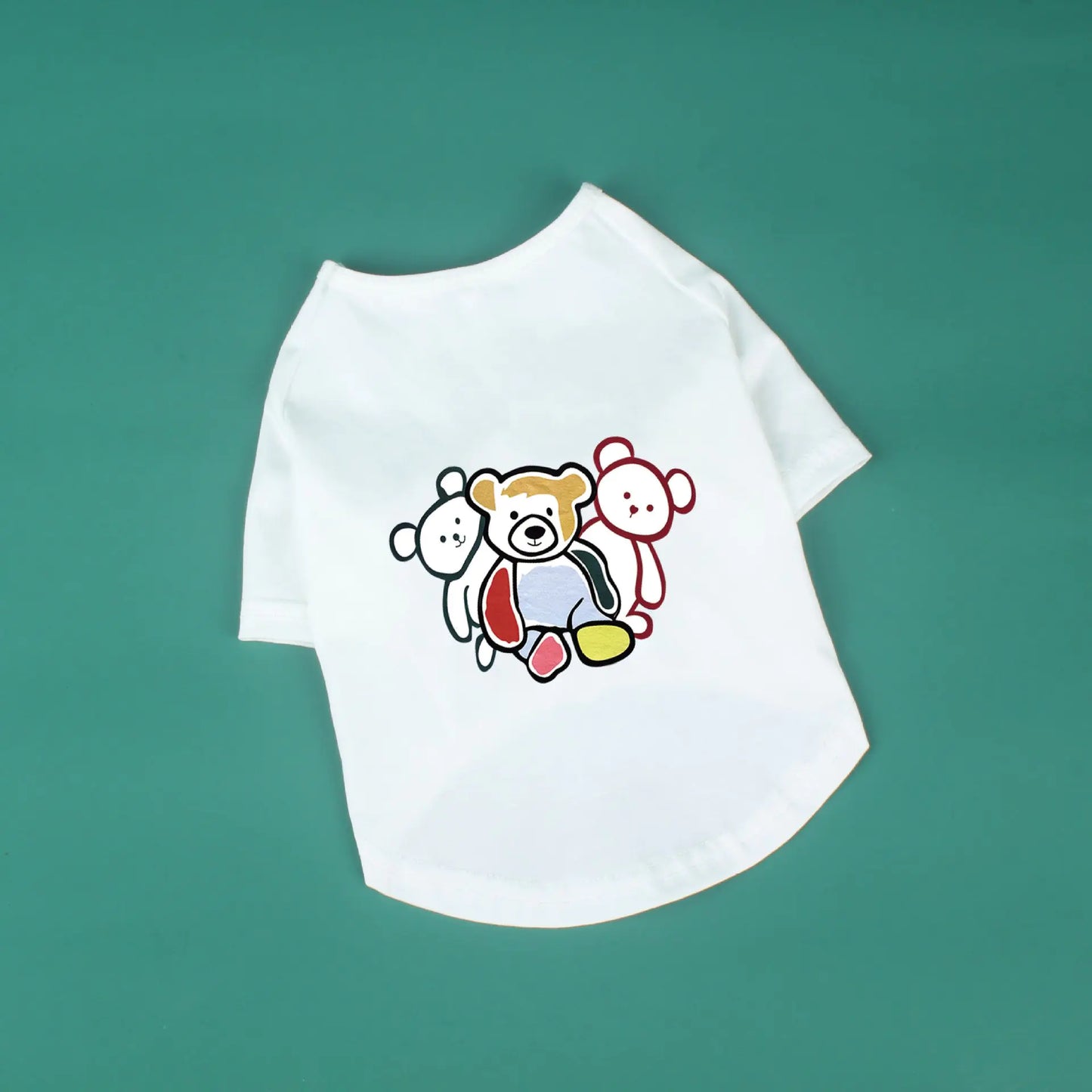 Cute Graffiti Cotton T-shirt for Pets - Three Bears