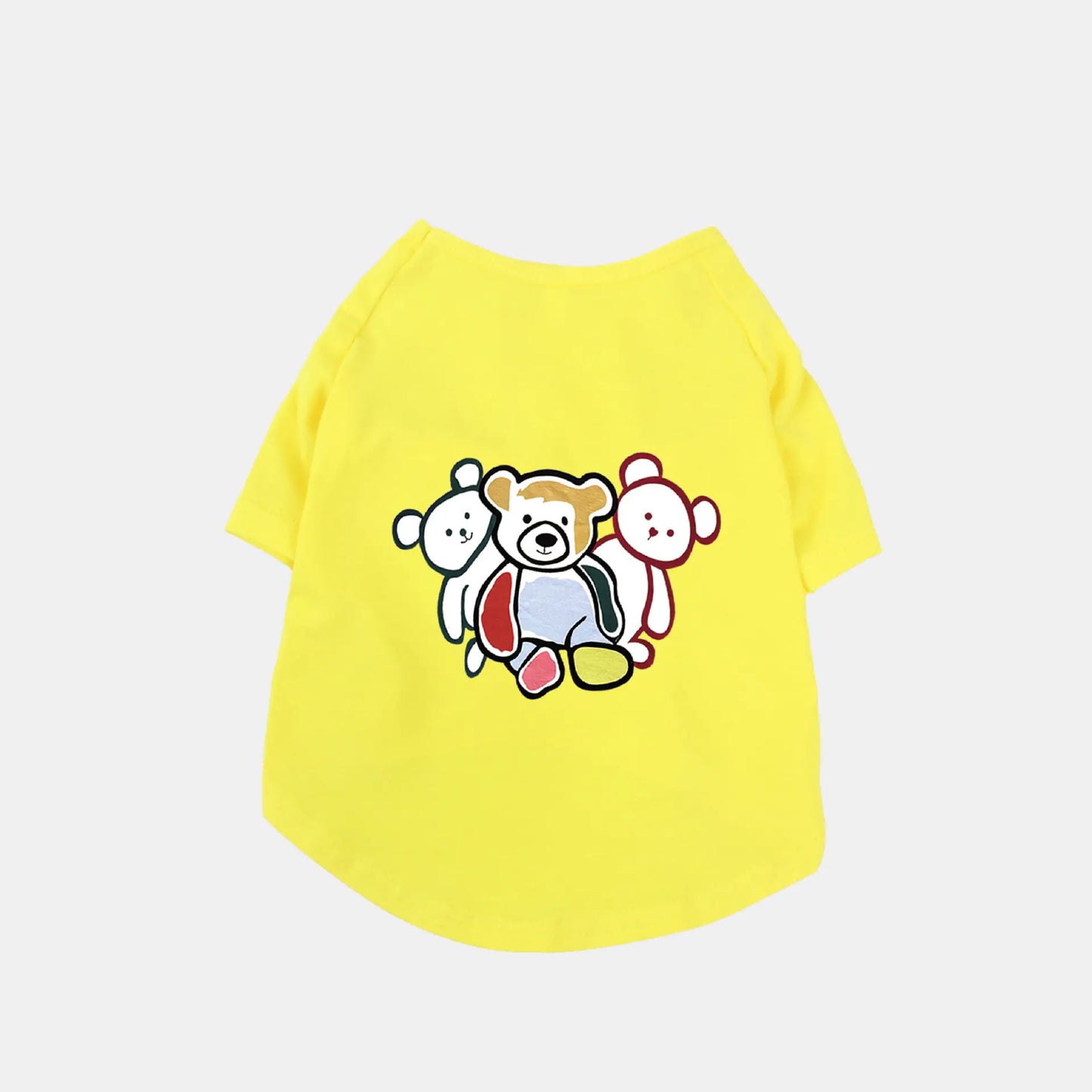 Cute Graffiti Cotton T-shirt for Pets - Three Bears
