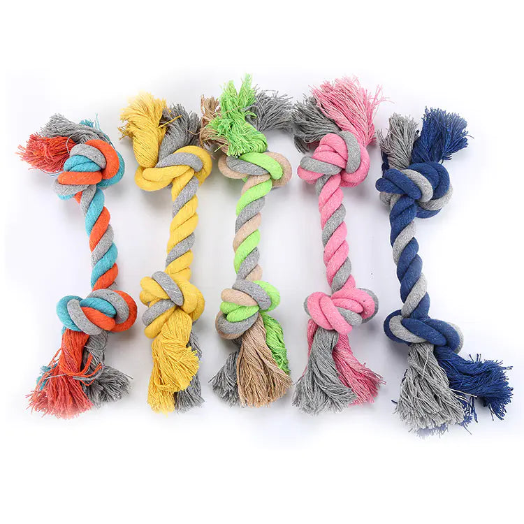 Cotton Knot Rope Dog Toy for Training (28cm)