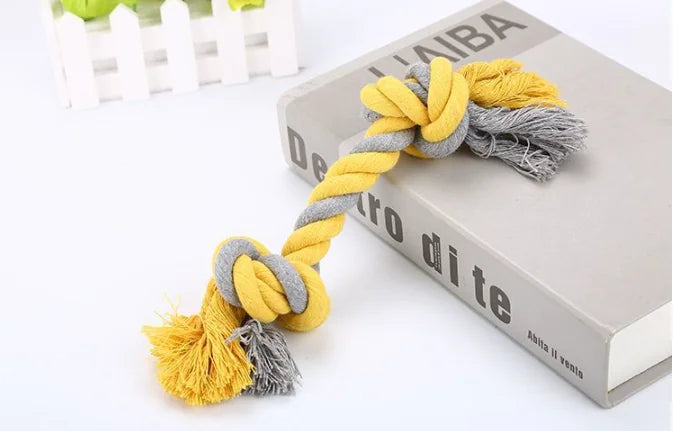 Cotton Knot Rope Dog Toy for Training (28cm)
