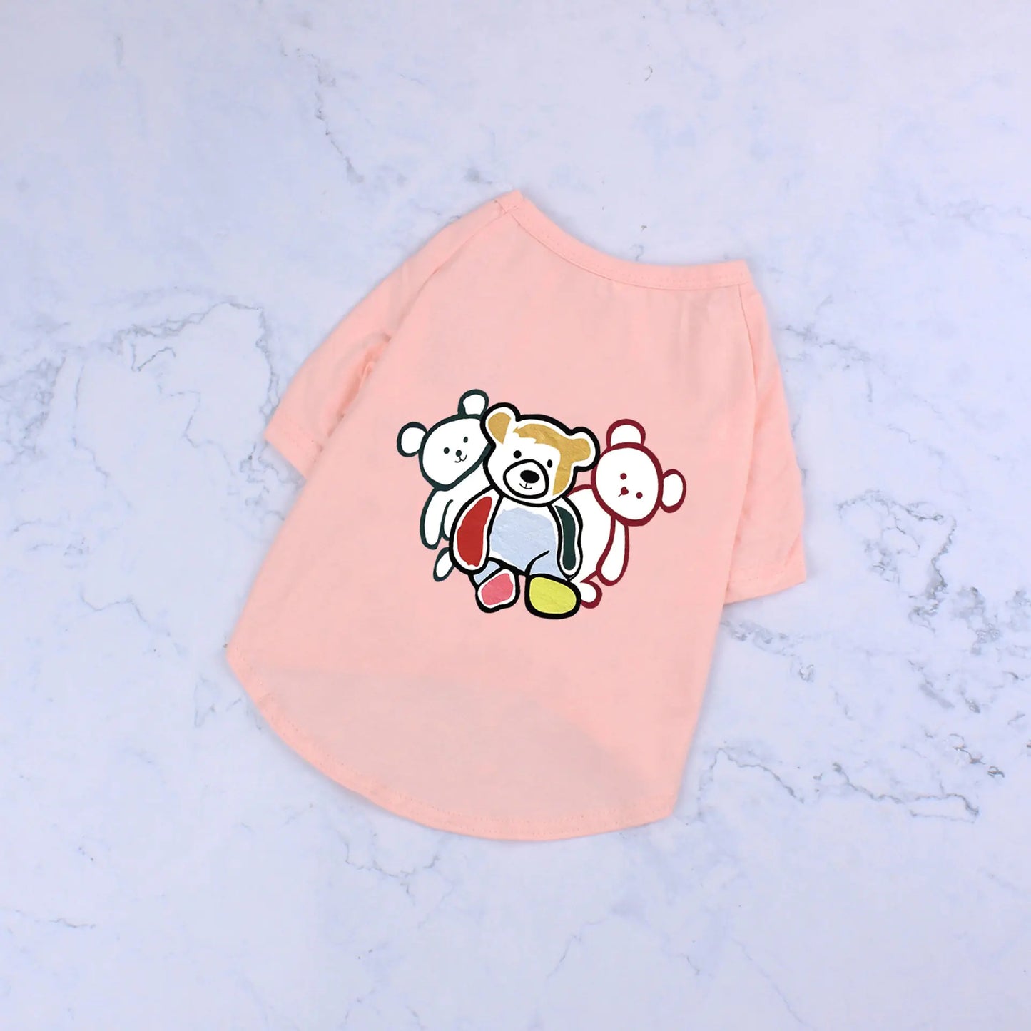 Cute Graffiti Cotton T-shirt for Pets - Three Bears