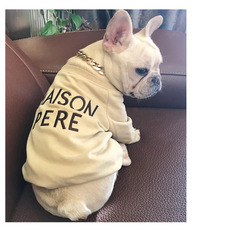 Embroidered Maison Pere Cotton Sweater for Dog and Owners
