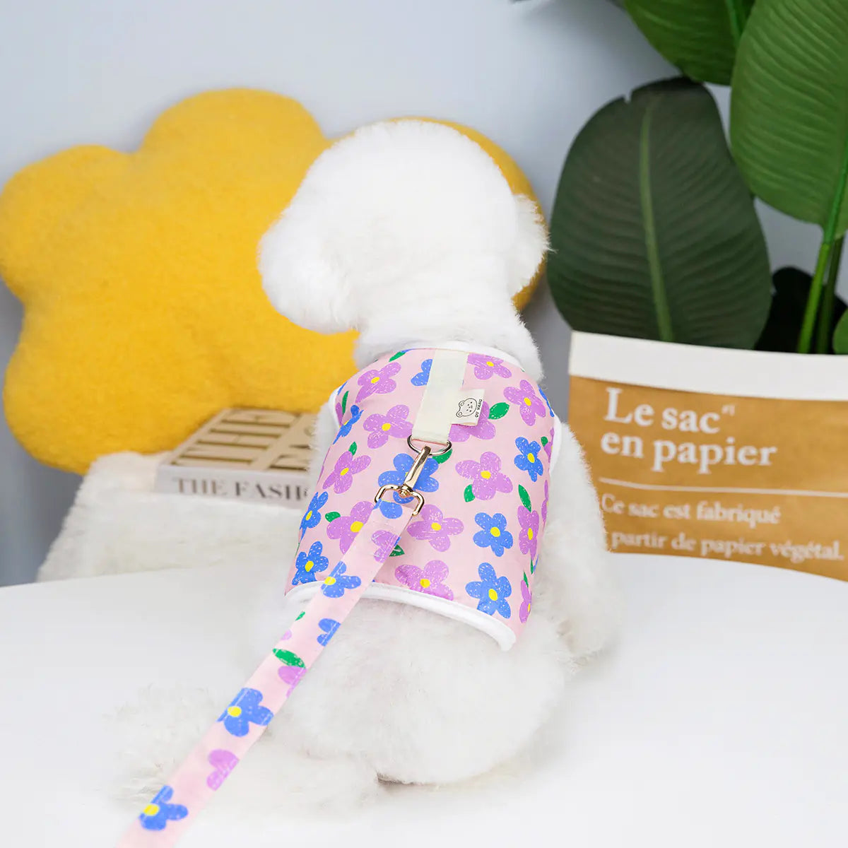 Floral Pet Harness Vest