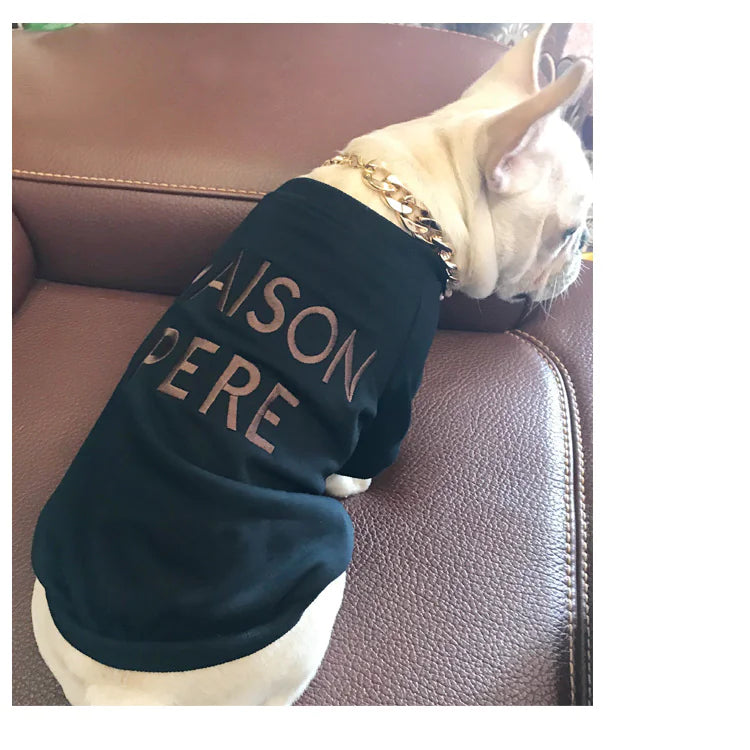 Embroidered Maison Pere Cotton Sweater for Dog and Owners