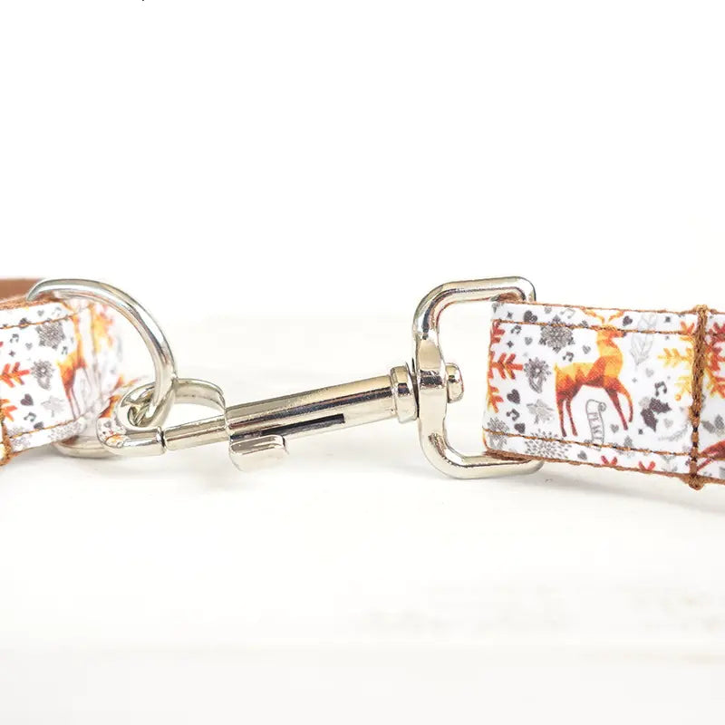 MUTTCO Christmas Pet Dog Collar and Leash Set UDC-061