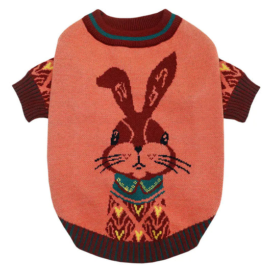 Winter Bunny Dog Sweater