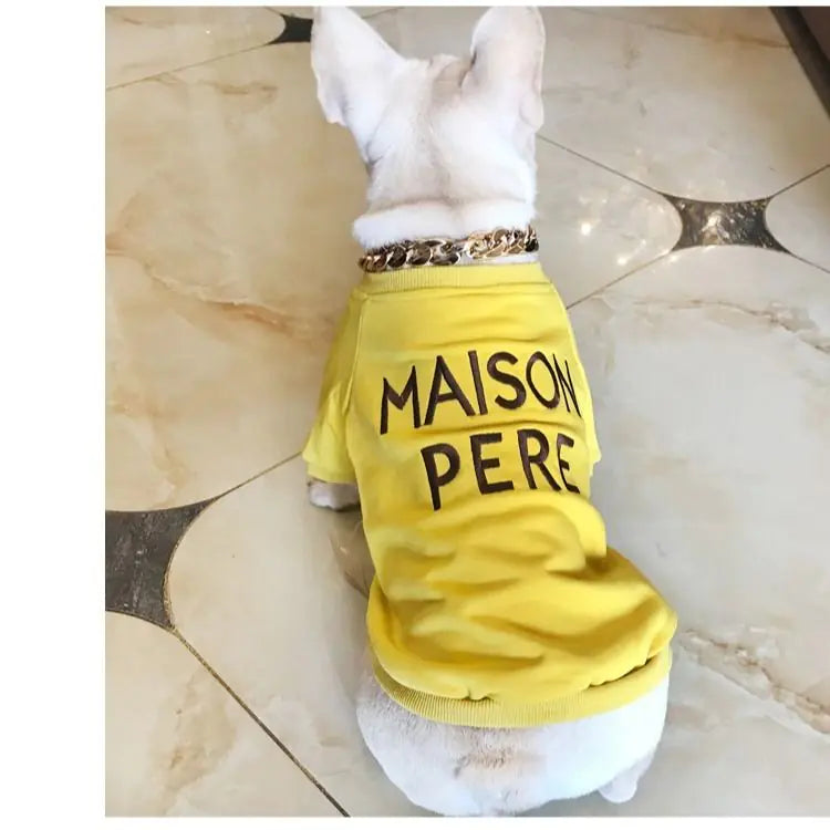 Embroidered Maison Pere Cotton Sweater for Dog and Owners